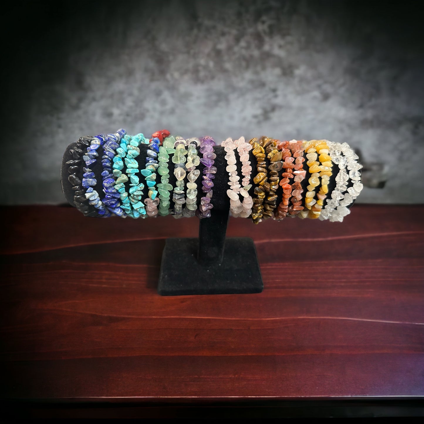 Gemstone Chip Bead Bracelet