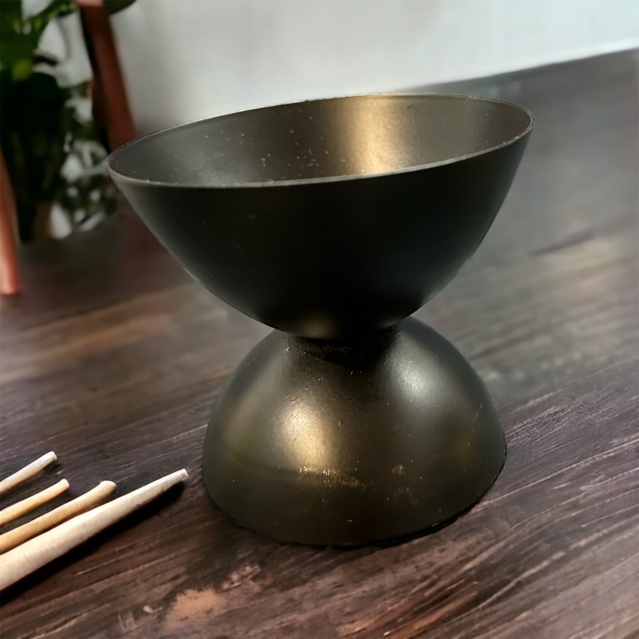 black incense holder