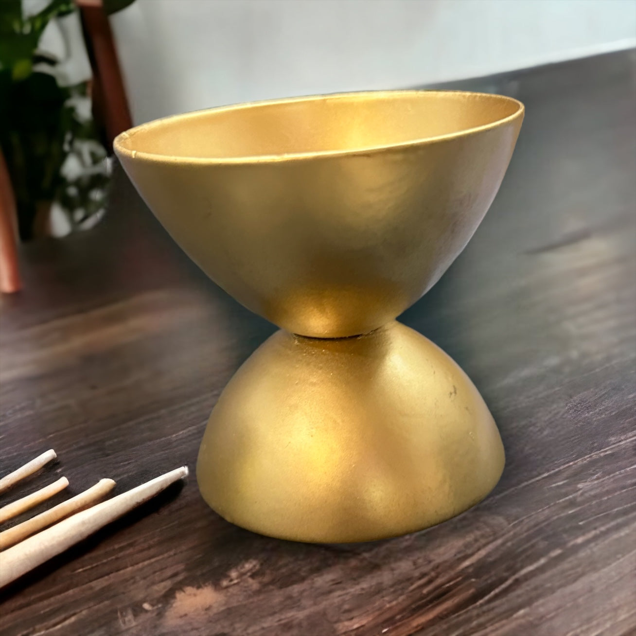 gold incense holder